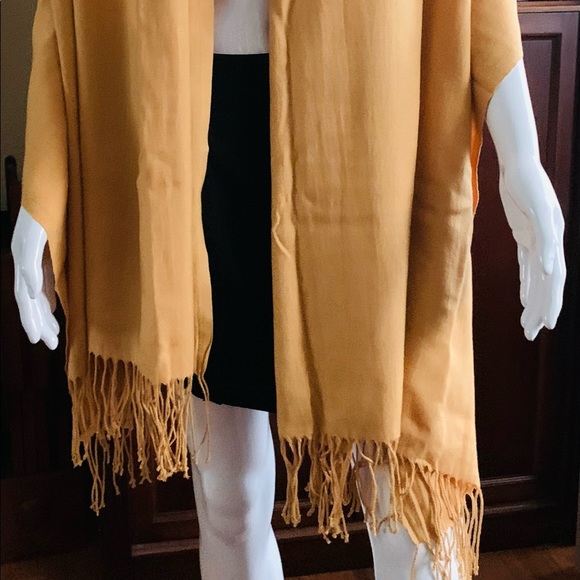 Beatiful soft Natural tan color pashmina shawl XL - Picture 3 of 4